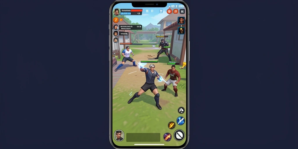 Screenshot menunjukkan momen seru dari pertempuran.