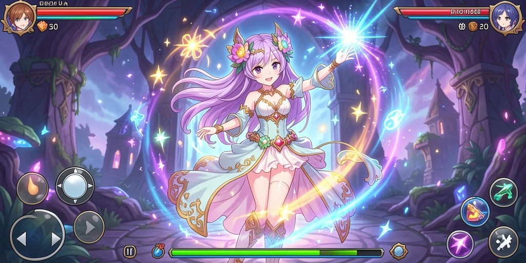 Screenshot interaksi multiplayer yang menyenangkan.