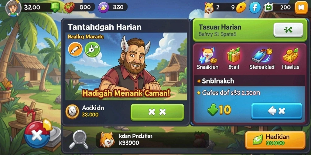 Fitur komunitas untuk berinteraksi dengan pemain lain.