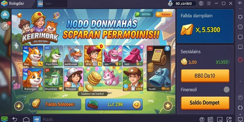 Karakter-karakter menarik untuk dipilih dan dimainkan.