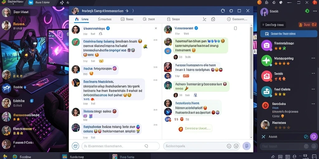 Aksi seru dalam pertarungan melawan monster.