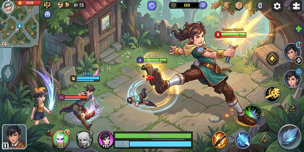 Fitur multiplayer memungkinkan bermain bersama teman.
