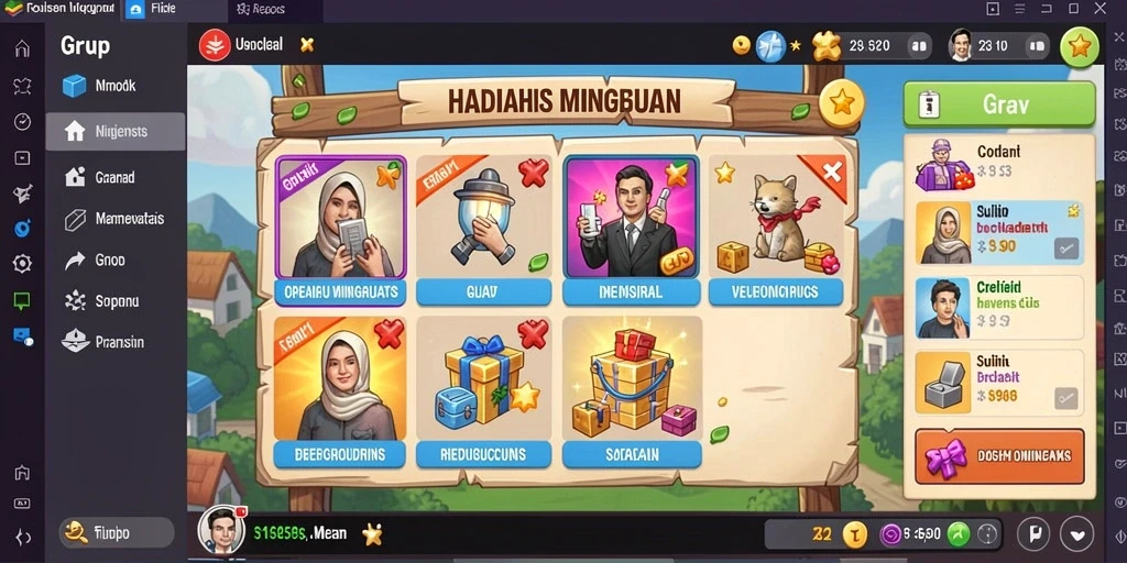 Momen keseruan bersama teman-teman.