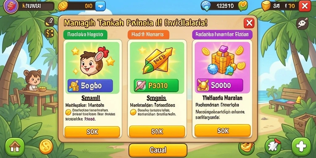 Tantangan mingguan yang menambah keseruan.