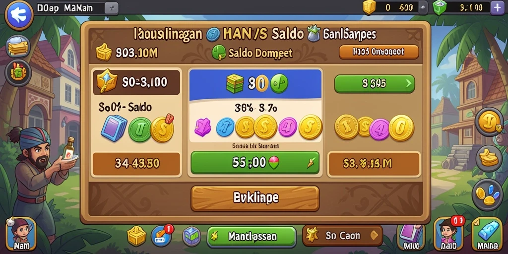 Tangkapan layar menunjukkan berbagai bonus yang bisa diperoleh.